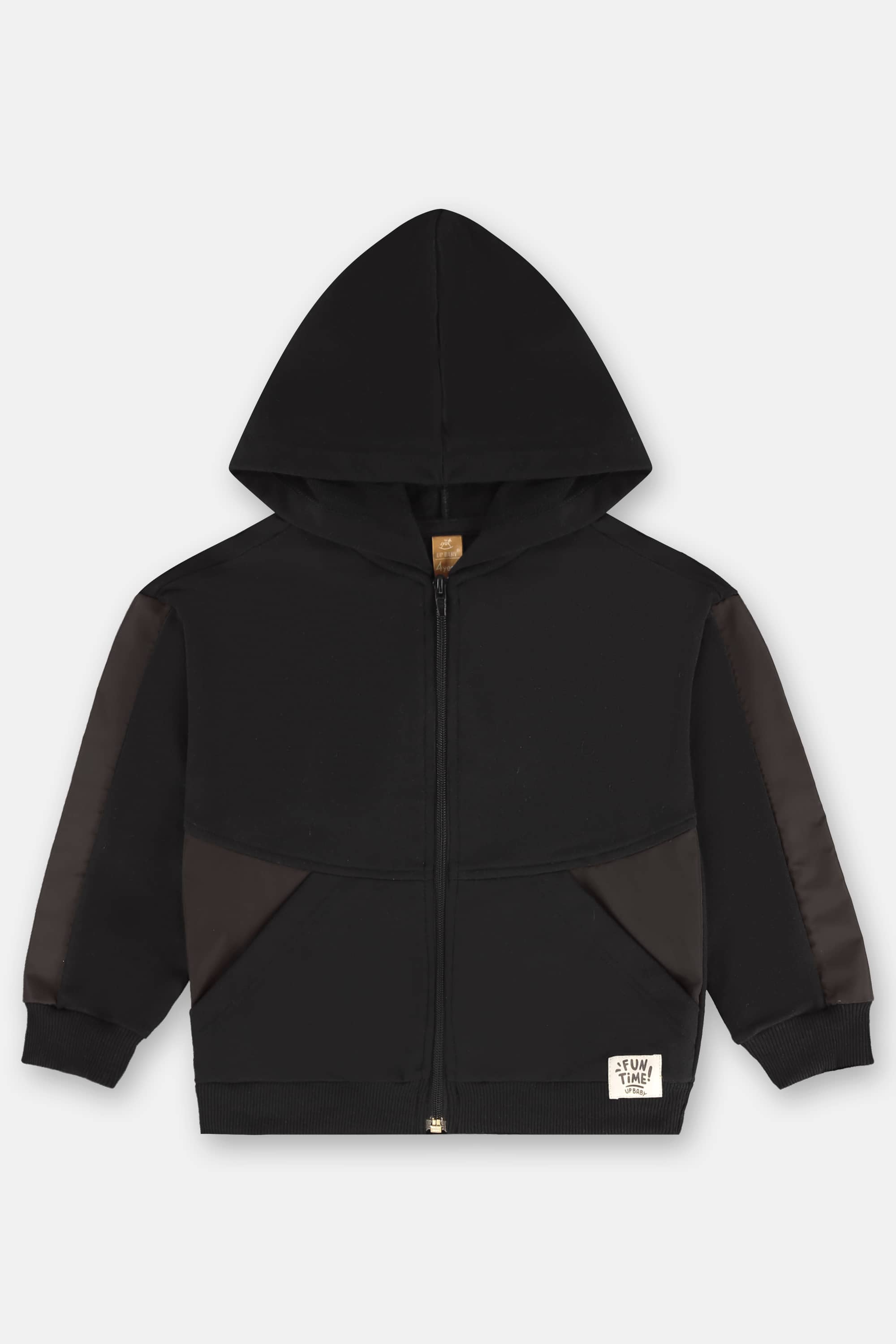 Conjunto Infantil com Jaqueta e Calça em Moletom (Preto) Up Baby - Imagem 3